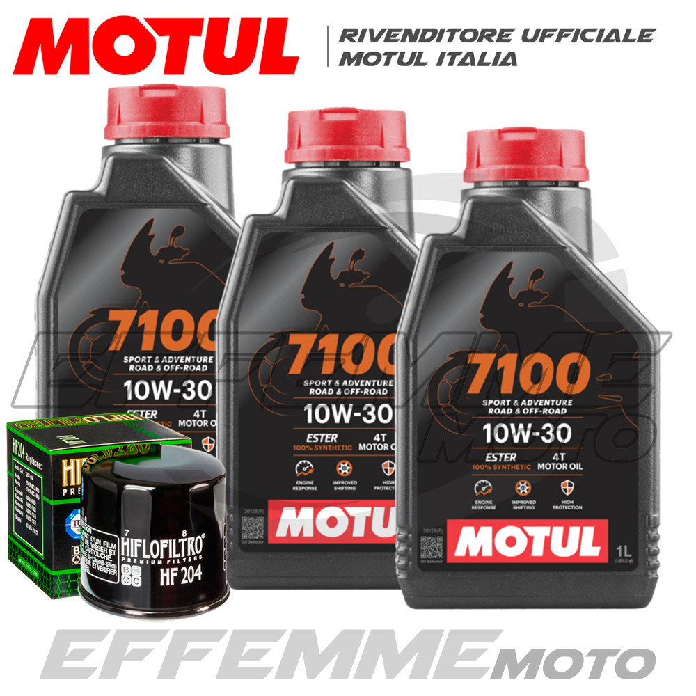 TAGLIANDO 4L MOTUL 7100 15W50 + FILTRI HIFLO HONDA NX 650 DOMINATOR 2002